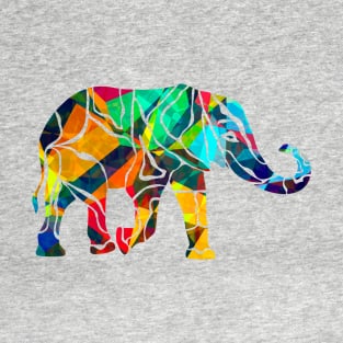 Abstract Colored Elephant T-shirt T-Shirt